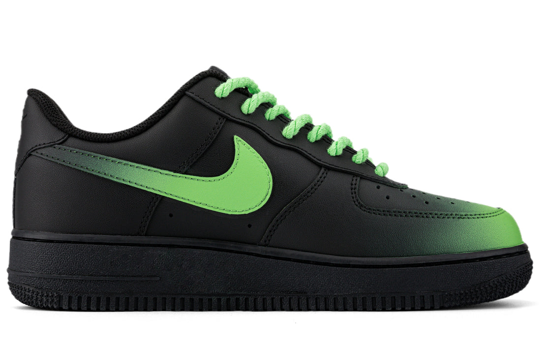 Custom Air Force 1 Green White Thunder Lightning