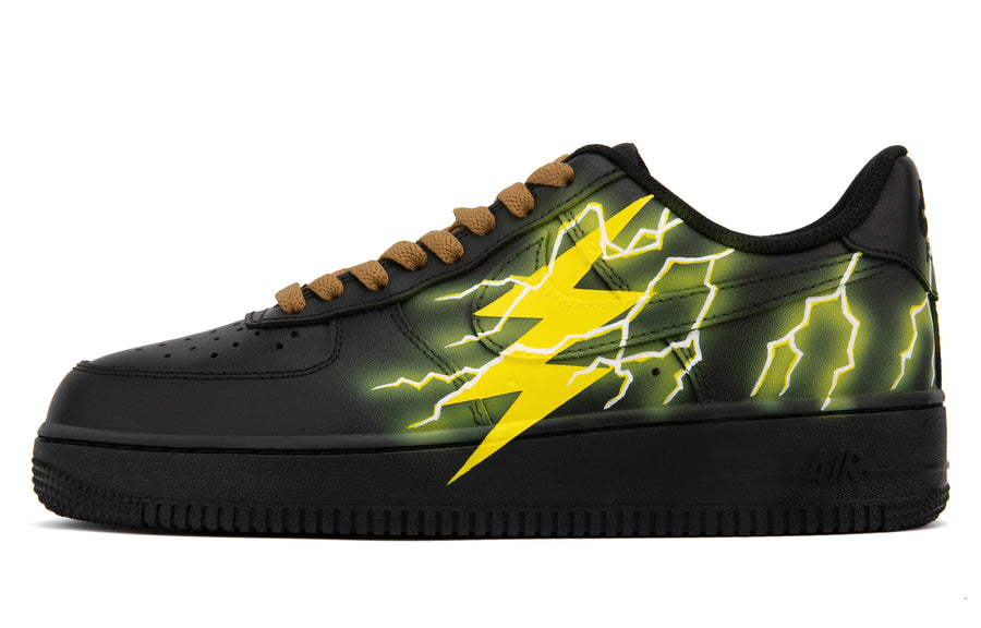 Custom Air Force 1 Yellow Thunder Lightning