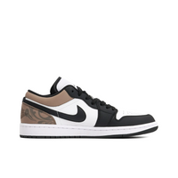 Custom Air Jordan 1 Black Khaki White Low