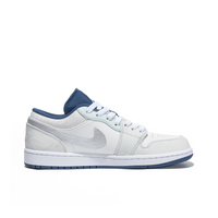 Custom Air Jordan 1 White Grey Blue Low