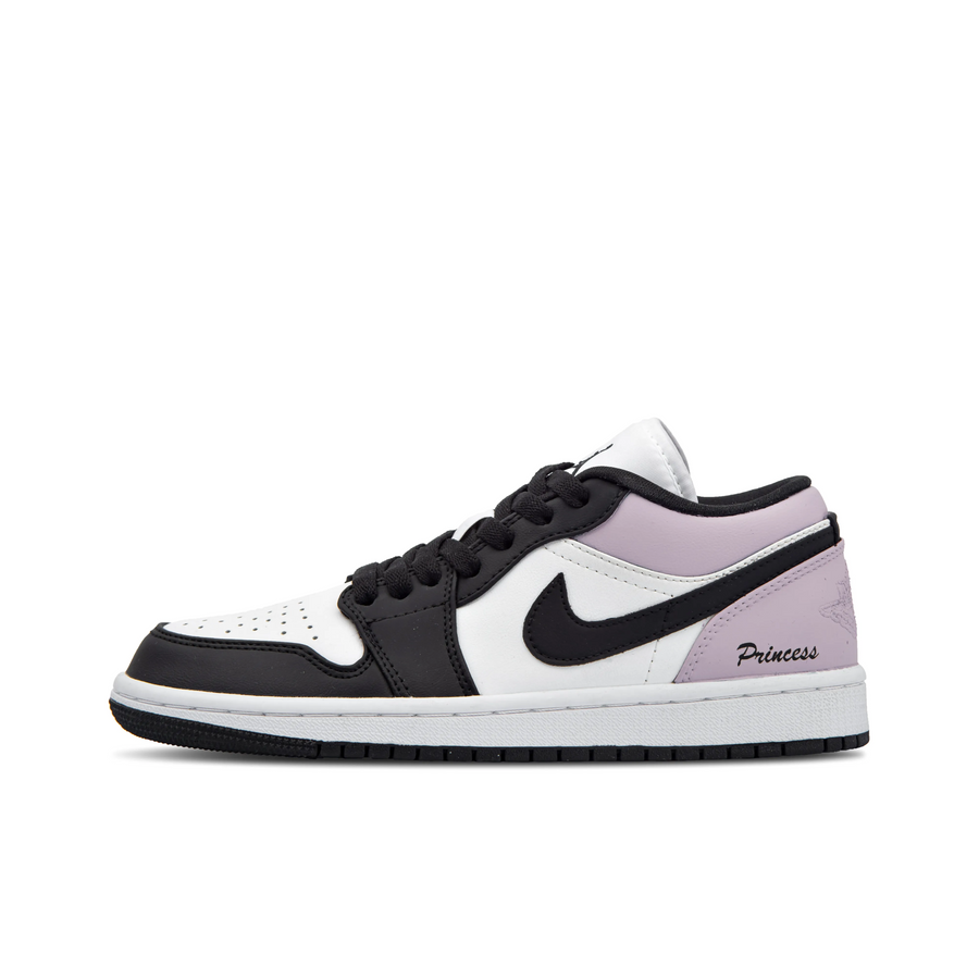 Custom Air Jordan 1 Black White Purple Low