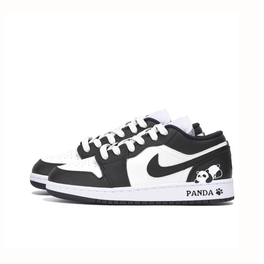 Custom Air Jordan 1 Black White Panda Low