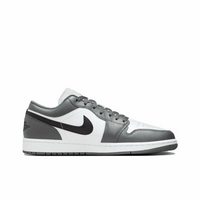 Custom Air Jordan 1 Grey White Black Swoosh Low