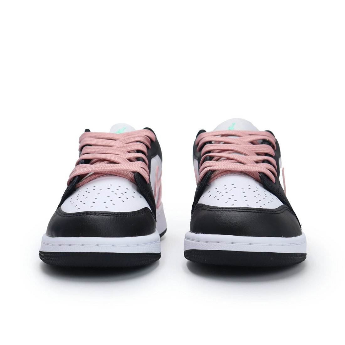 Custom Air Jordan 1 Black White Pink Low