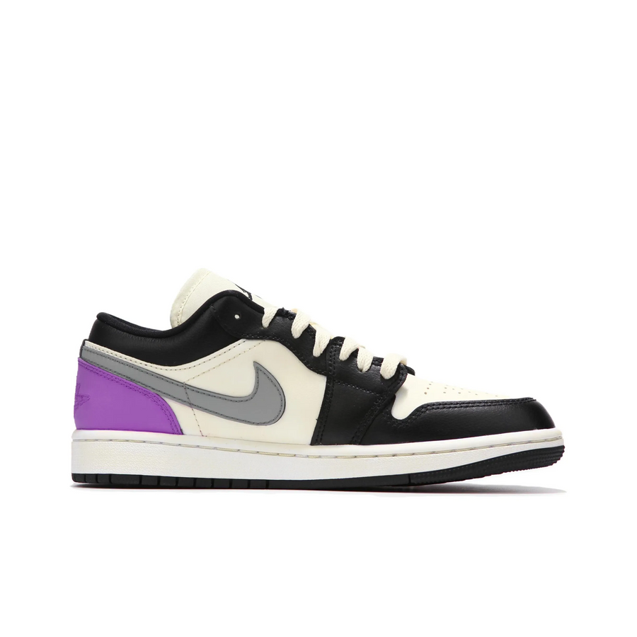 Custom Air Jordan 1 Black Purple Grey Low