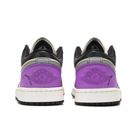 Custom Air Jordan 1 Black Purple Grey Low