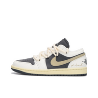 Custom Air Jordan 1 Off White Black Khaki Low