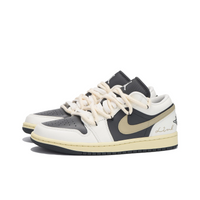 Custom Air Jordan 1 Off White Black Khaki Low