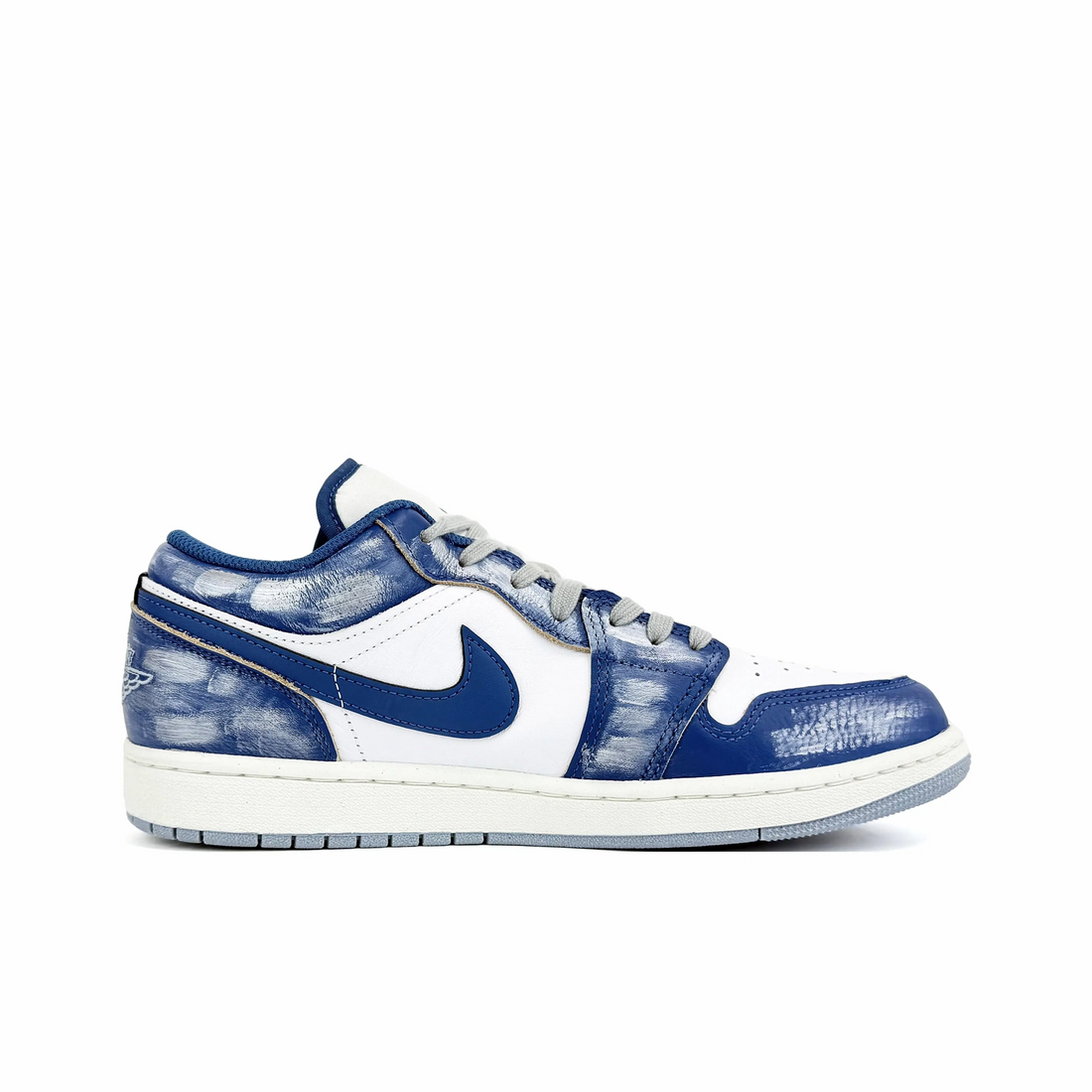 Custom Air Jordan 1 Blue White Graffiti Low