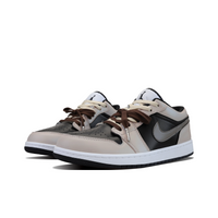 Custom Air Jordan 1 Milky Brown Black Grey Low