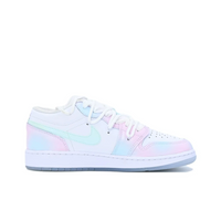 Custom Air Jordan 1 Pink Blue Gradient Colorful Jelly Swoosh Low