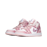 Custom Air Jordan 1 Pink White Butterflies