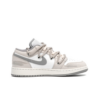 Custom Air Jordan 1 White Grey Milky Brown