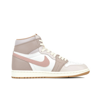 Custom Air Jordan 1 Light Brown White Pink Snake Scales