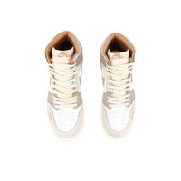 Custom Air Jordan 1 Light Brown White Pink Snake Scales