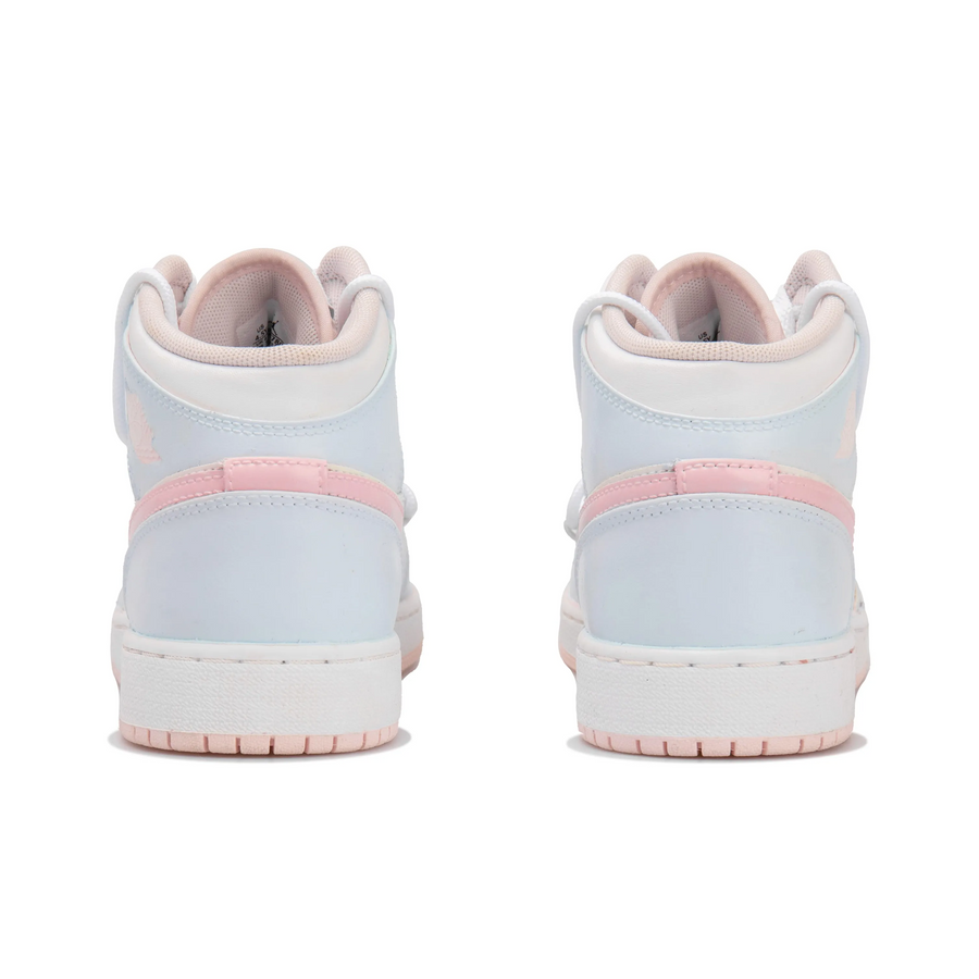 Custom Air Jordan 1 Light Beige Blue Pink