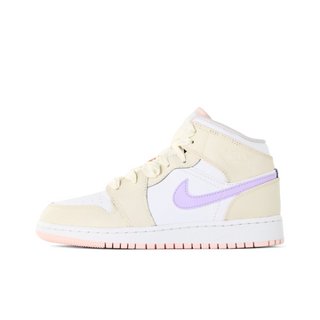 Custom Air Jordan 1 Beige White Purple