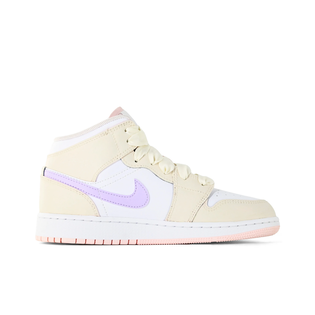 Custom Air Jordan 1 Beige White Purple