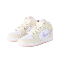 Custom Air Jordan 1 Beige White Purple