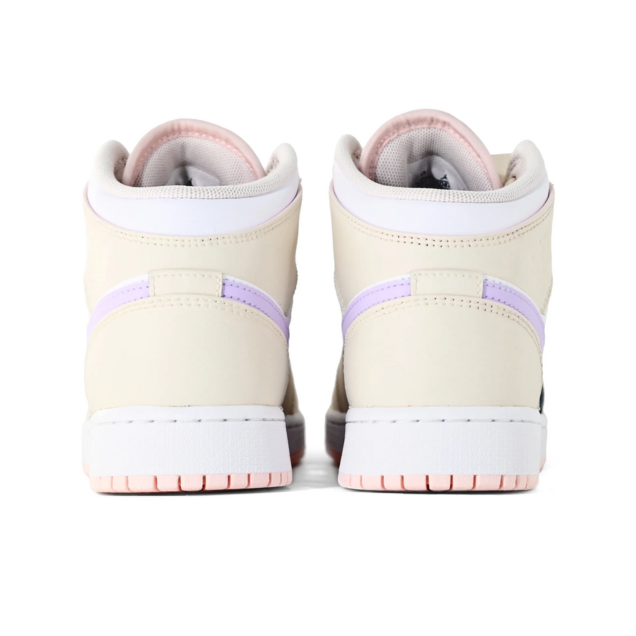 Custom Air Jordan 1 Beige White Purple