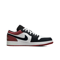 Custom Air Jordan 1 Black Red White Ink Splash Low