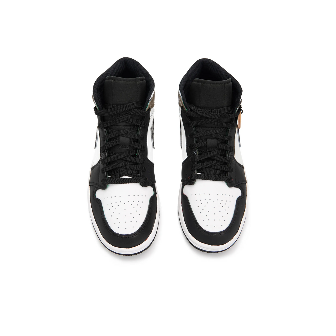 Custom Air Jordan 1 Black White Brown High