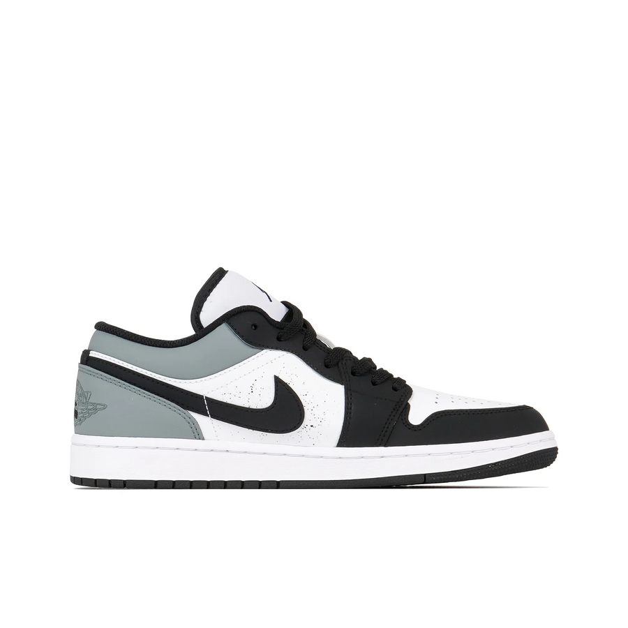 Custom Air Jordan 1 Black White Grey-blue Low