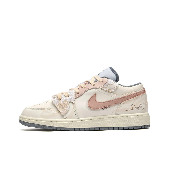 Custom Air Jordan 1 Beige Pink Low