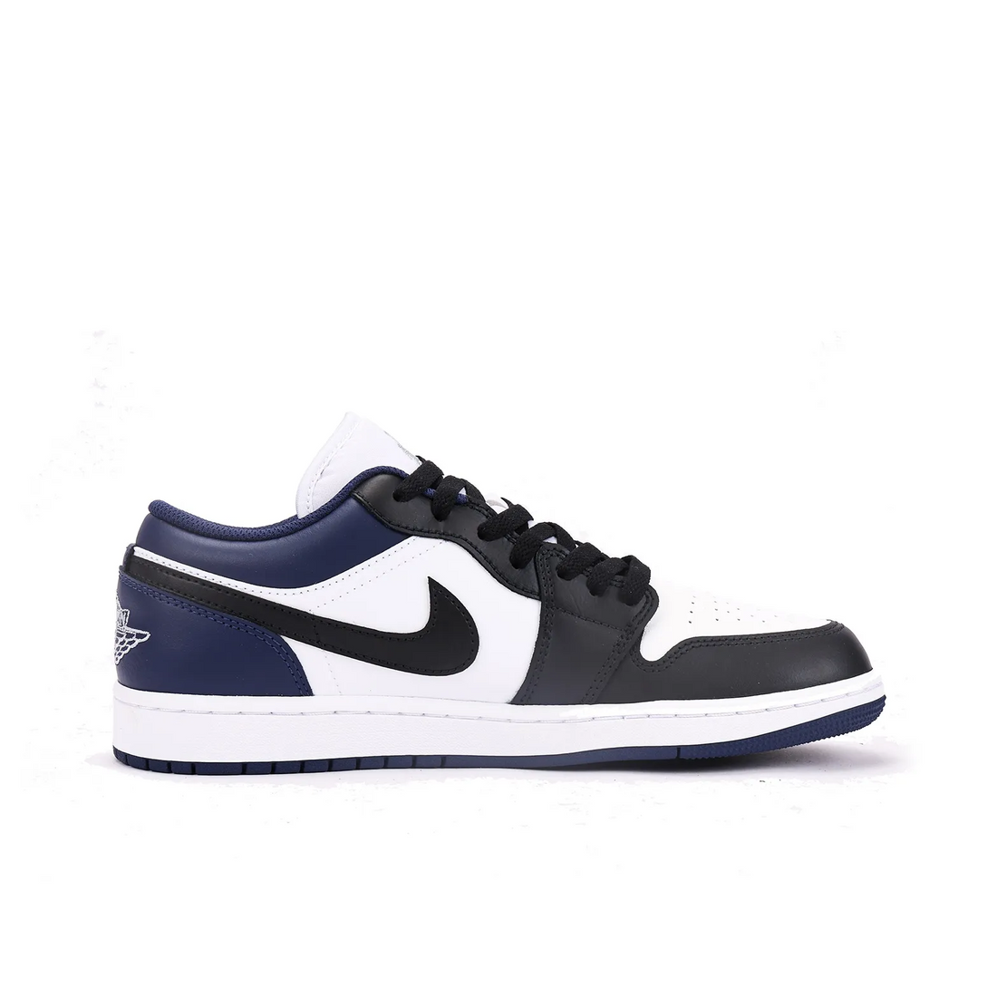 Custom Air Jordan 1 Black Dark Blue Low