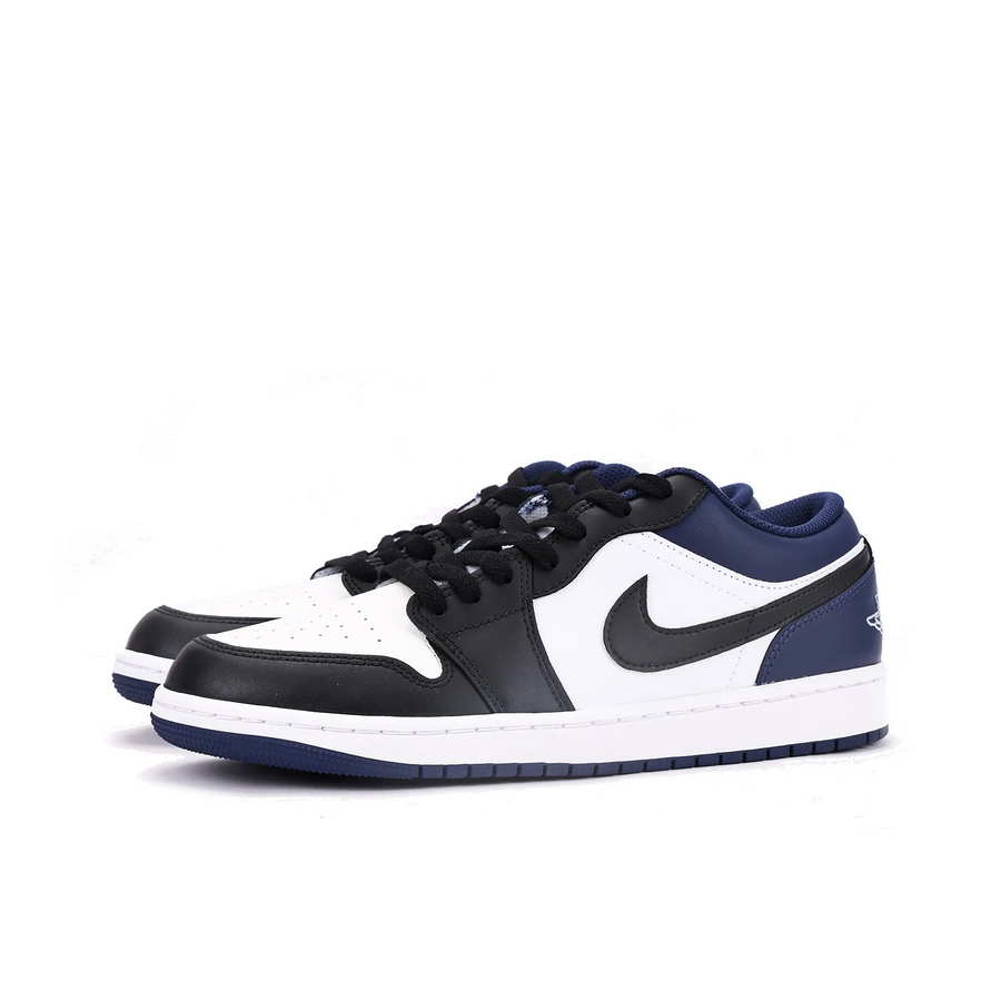 Custom Air Jordan 1 Black Dark Blue Low