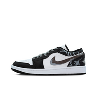 Custom Air Jordan 1 Black White Brown Low