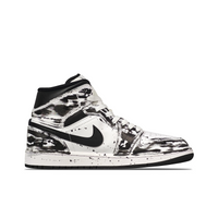 Custom Air Jordan 1 White Black Graffiti High