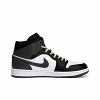 Custom Air Jordan 1 Black Beige Grey Snake High