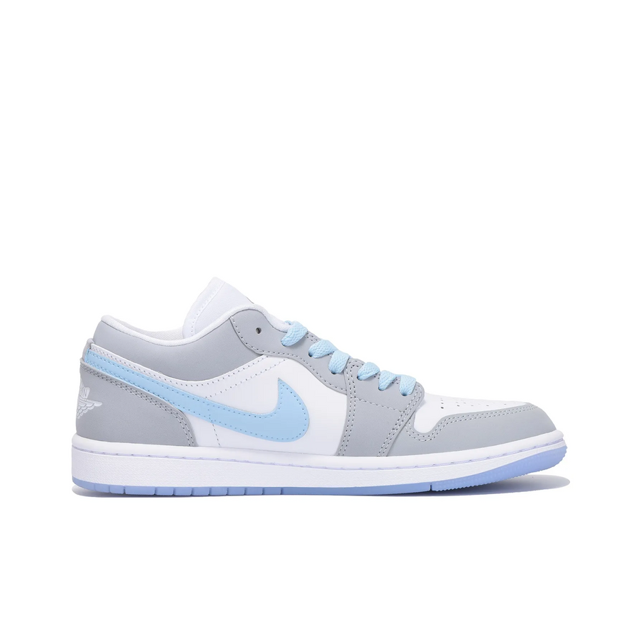 Custom Air Jordan 1 Grey Blue Low