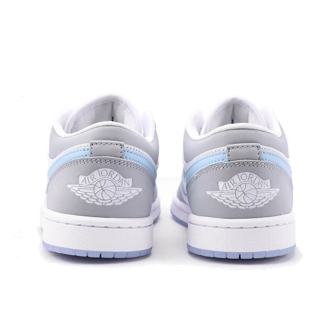 Custom Air Jordan 1 Grey Blue Low