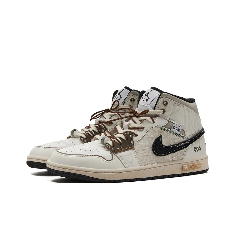 Custom Air Jordan 1 Milky Brown Black High