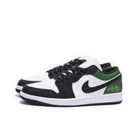 Custom Air Jordan 1 Black Green Low