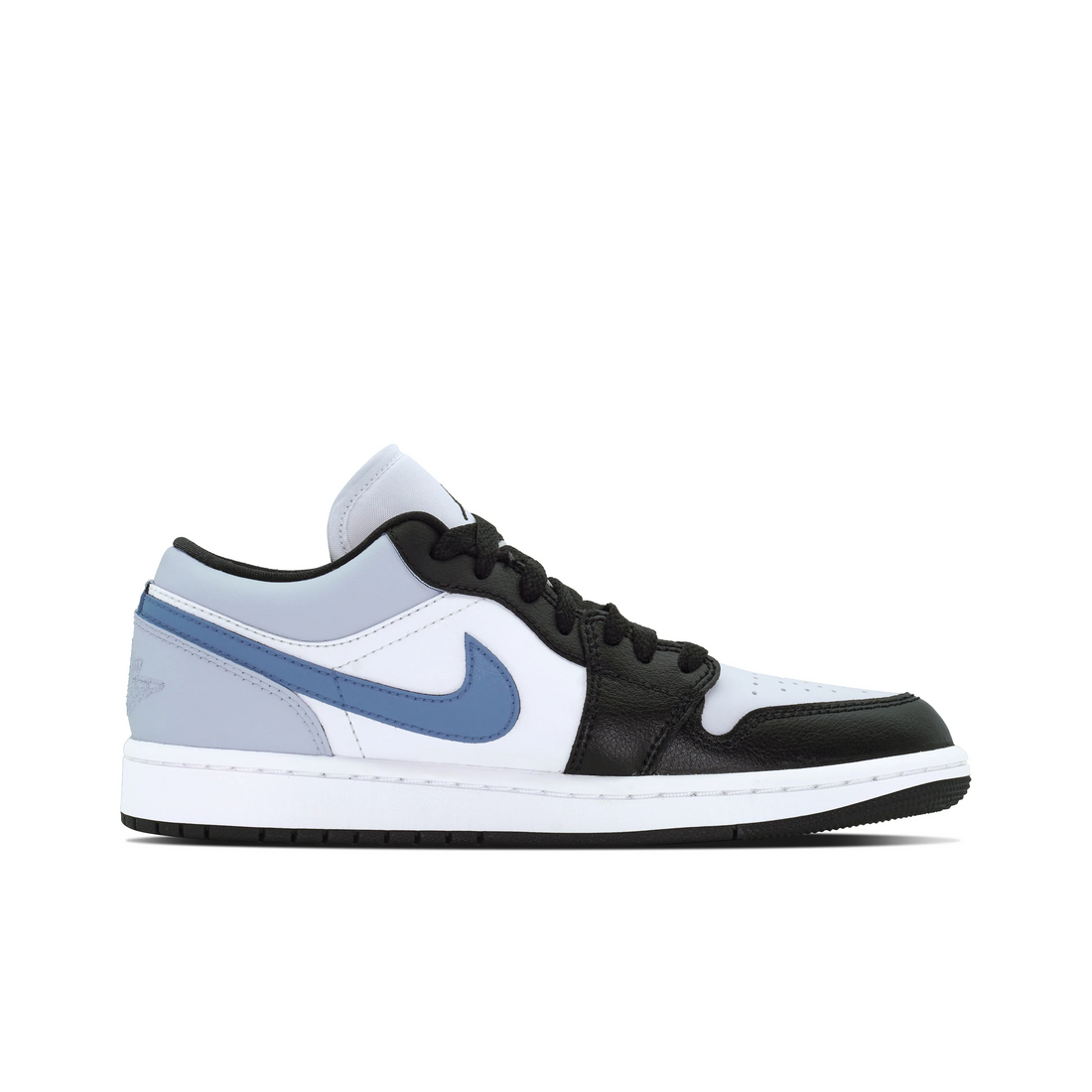 Custom Air Jordan 1 Black White Blue Low