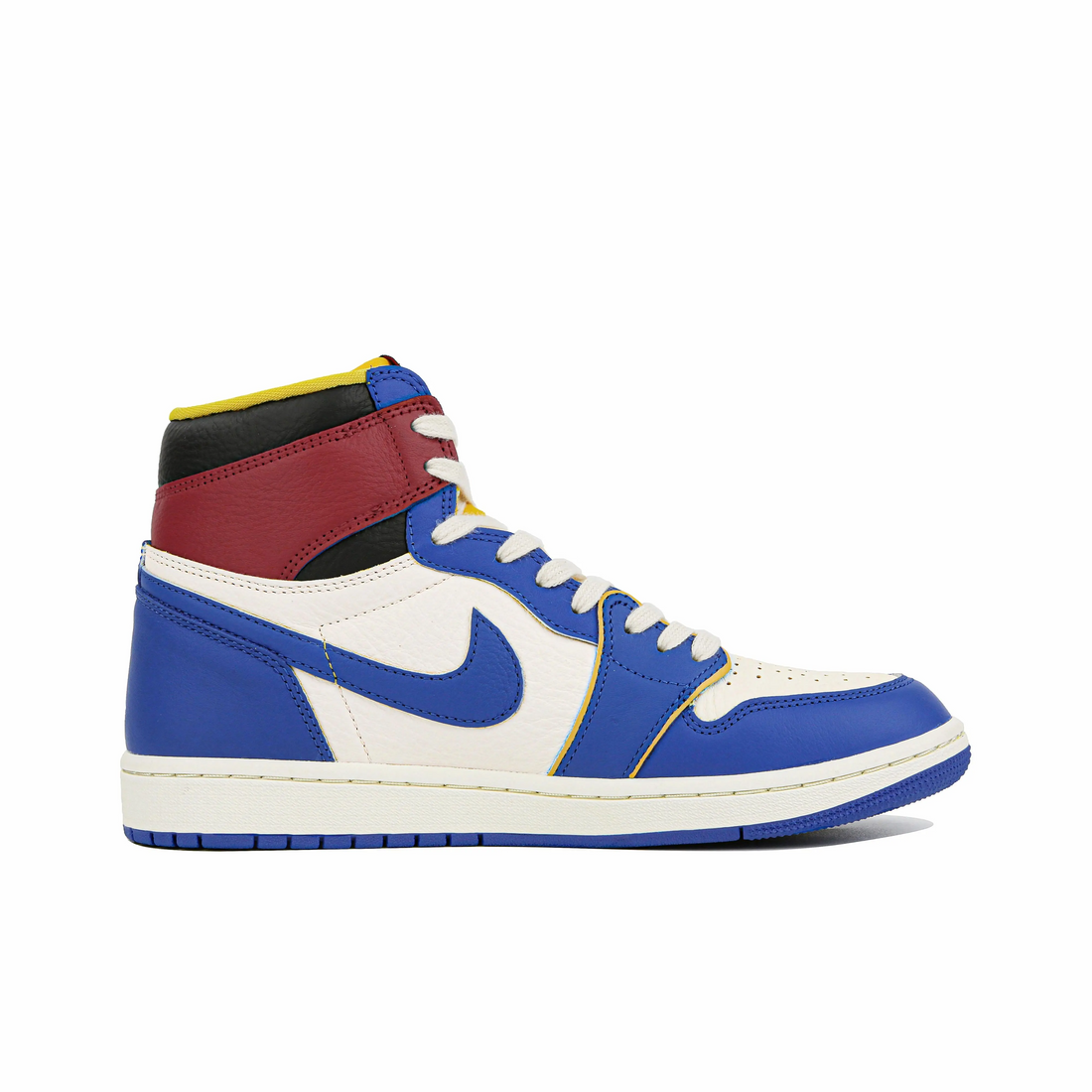 Custom Air Jordan 1 Blue White Red Dragon Cartoon High