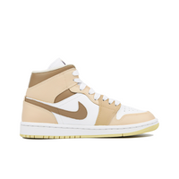 Custom Air Jordan 1 Light Orange Khaki Mid