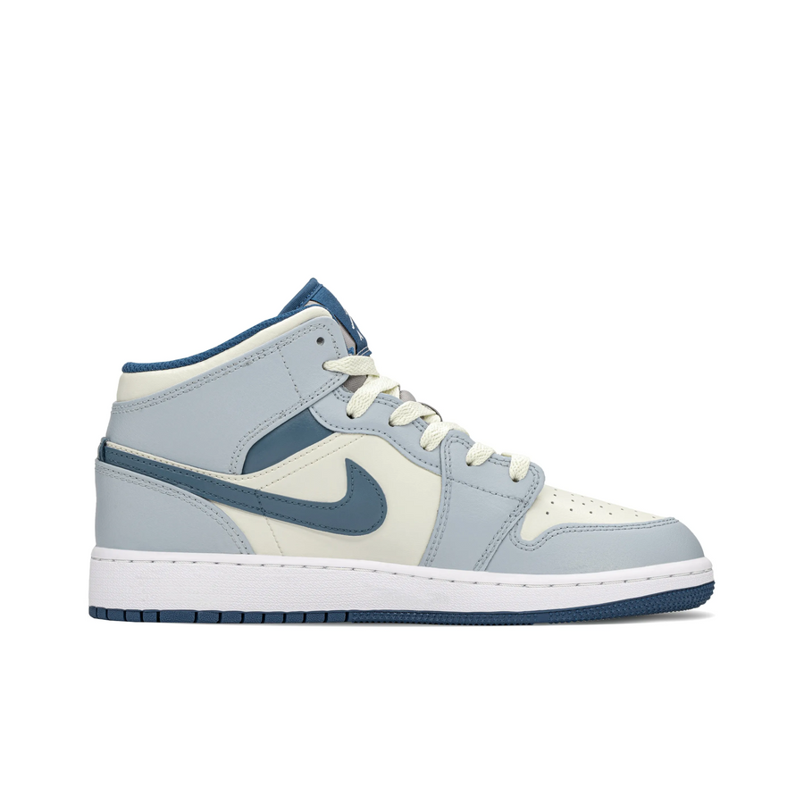 Custom Air Jordan 1 Blue Beige Cloud Pattern