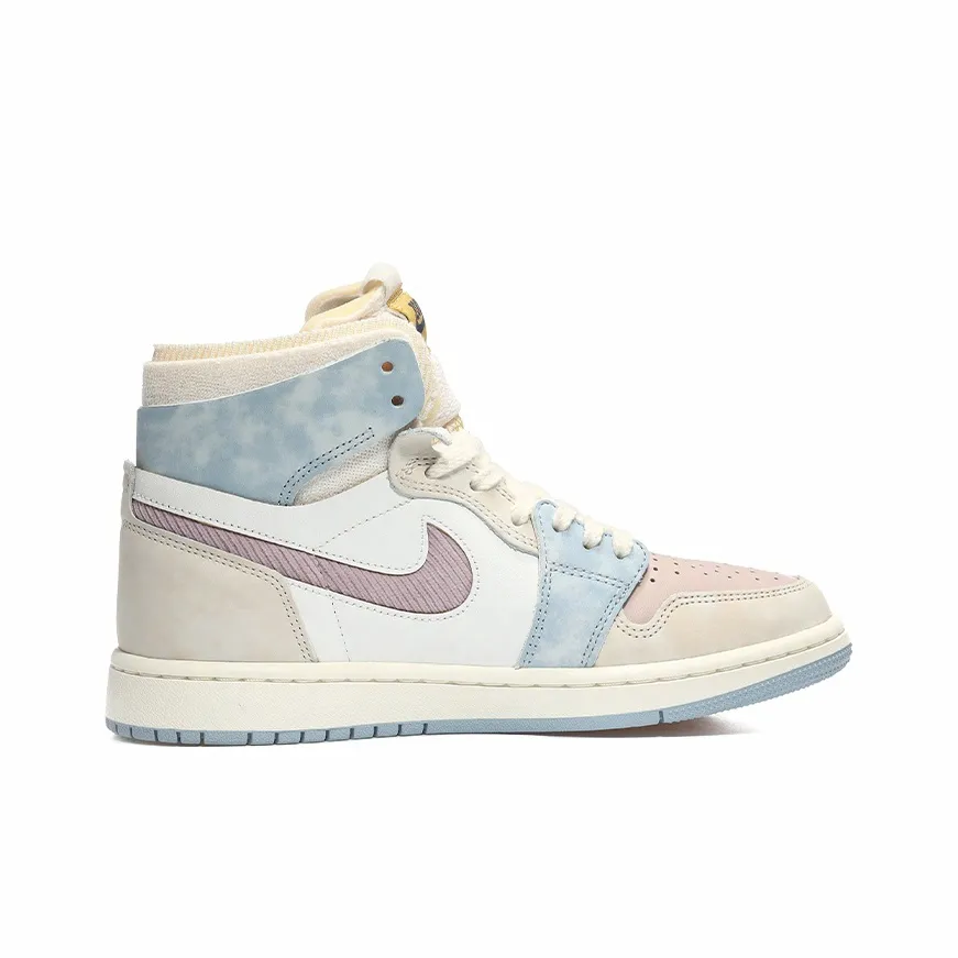 Custom Air Jordan 1 Beige Blue Pink Bunny