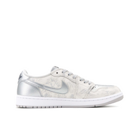 Custom Air Jordan 1 Light Beige Sliver Grey Low