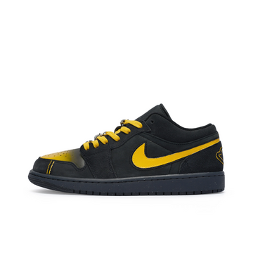 Custom Air Jordan 1 Black Yellow Low