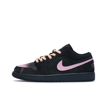 Custom Air Jordan 1 Black Light Pink Low