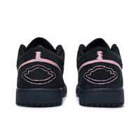 Custom Air Jordan 1 Black Light Pink Low