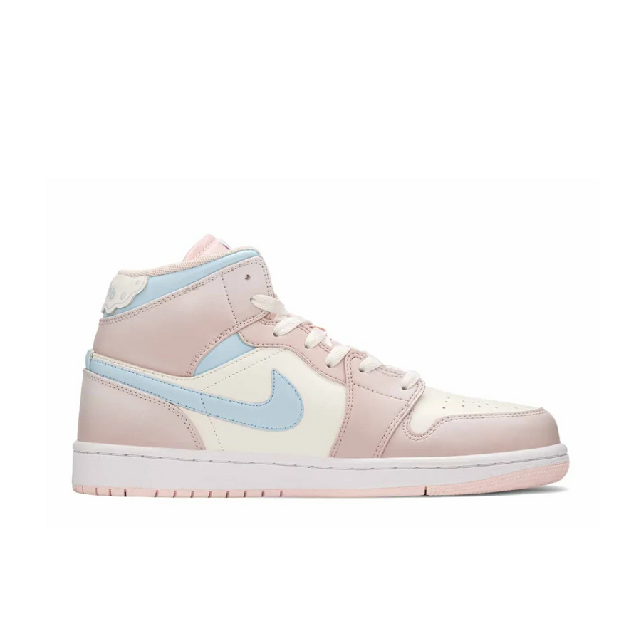 Custom Air Jordan 1 Pink Light Beige Blue