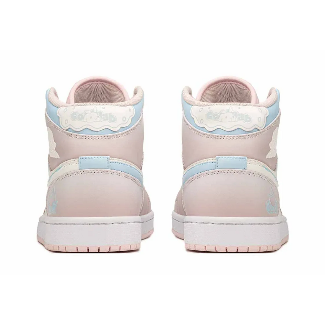 Custom Air Jordan 1 Pink Light Beige Blue