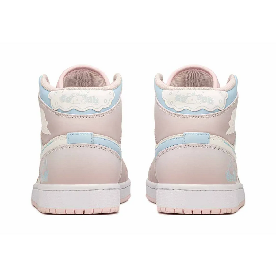 Custom Air Jordan 1 Pink Light Beige Blue