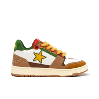 Custom Sneaker Orange Stars Hamburger French Fries